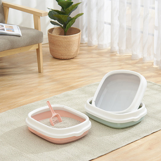 Anti-splashing & Detachable Cat Litter Box