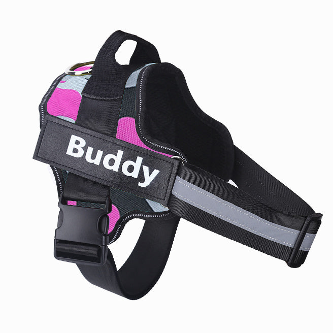 Pet Harness with Adjustable, Reflective & Breathable Chest Strap