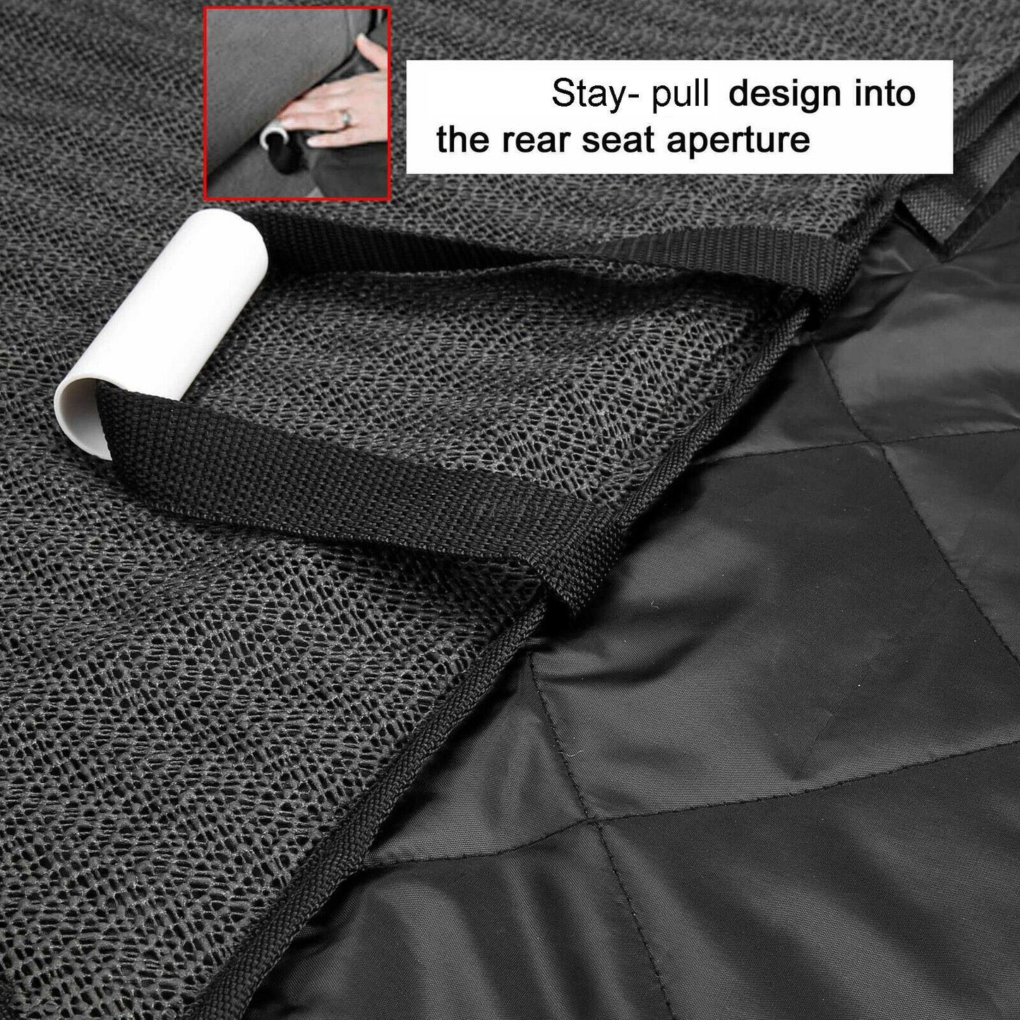 Vehicle Back Seat Protector Cover for Pets - Padded, Waterproof & Machine Washable