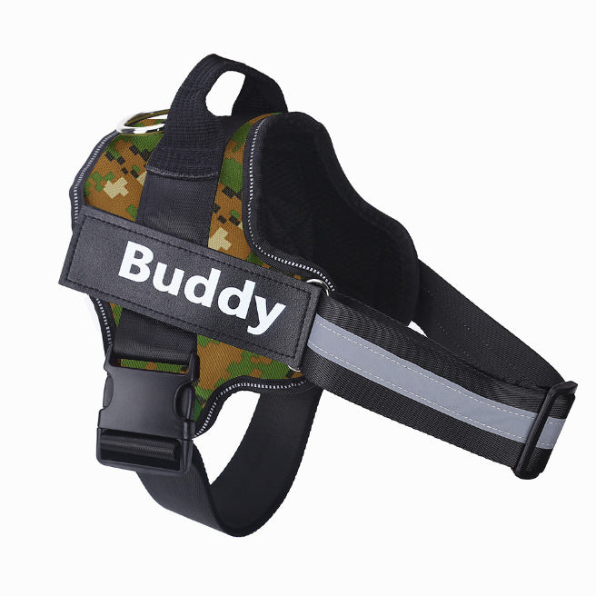 Pet Harness with Adjustable, Reflective & Breathable Chest Strap