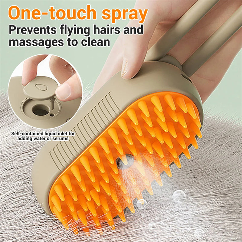 3-in-1 Electric Spray, Massage Brush & Grooming Comb for Hair Removal of Pets