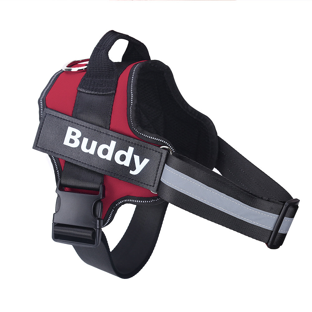 Pet Harness with Adjustable, Reflective & Breathable Chest Strap