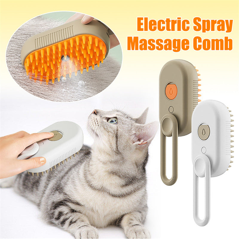 3-in-1 Electric Spray, Massage Brush & Grooming Comb for Hair Removal of Pets