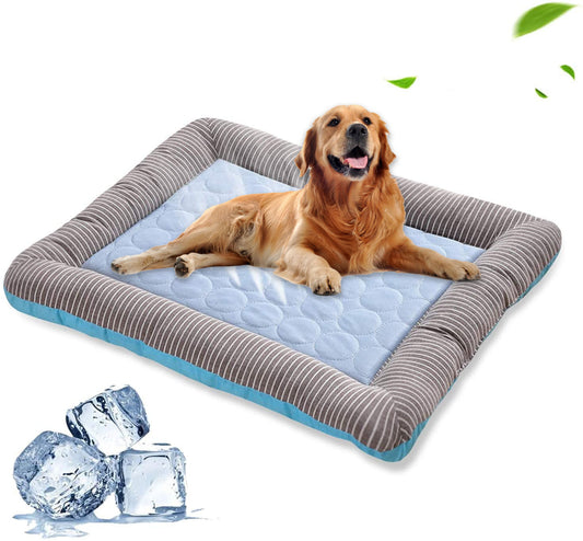 Soft Cold Silk Cooling Pad Bed for Pets