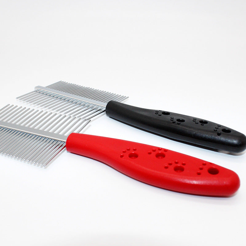 Double Row Pet Comb with Sparse and Dense Tooth for Painless Grooming