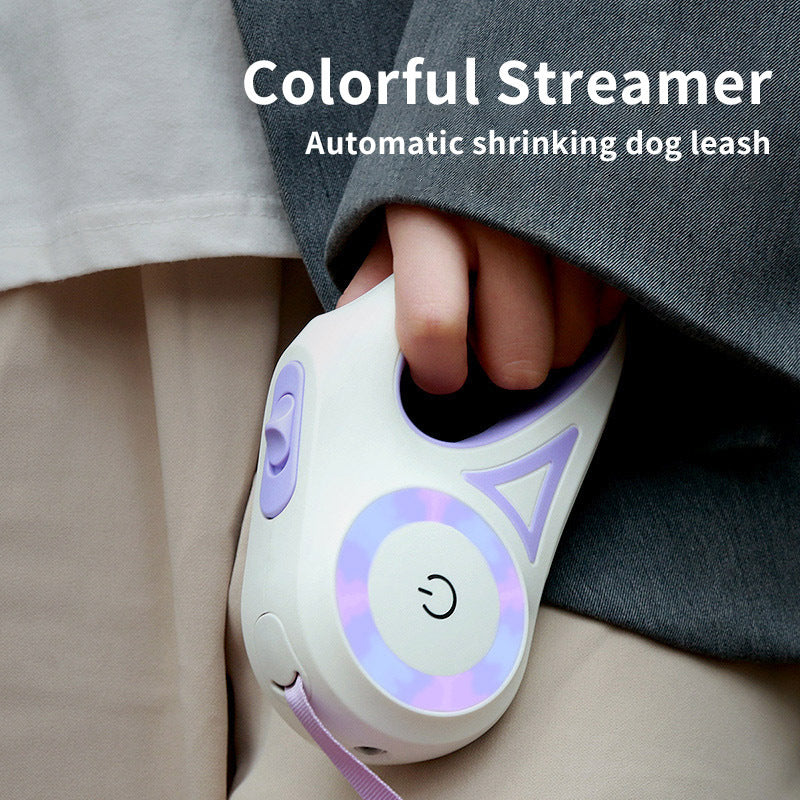 Retractable Pet Leash With Built-in Safety Spotlight