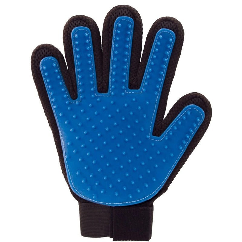 2-in-1 Pet Grooming & Deshedding Gloves for Cleaning & Massage