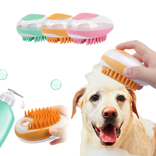 Silicon Pet Spa Massage Comb & Bath Scrubber