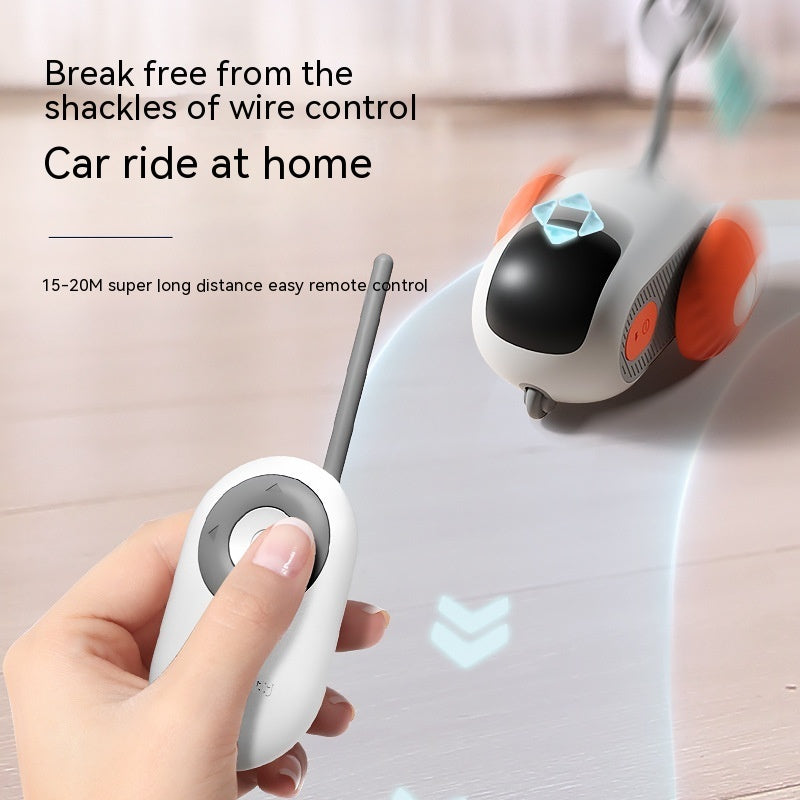 Dual Mode Interactive Mouse Car Toy For Pets - Automatic & Remote Control