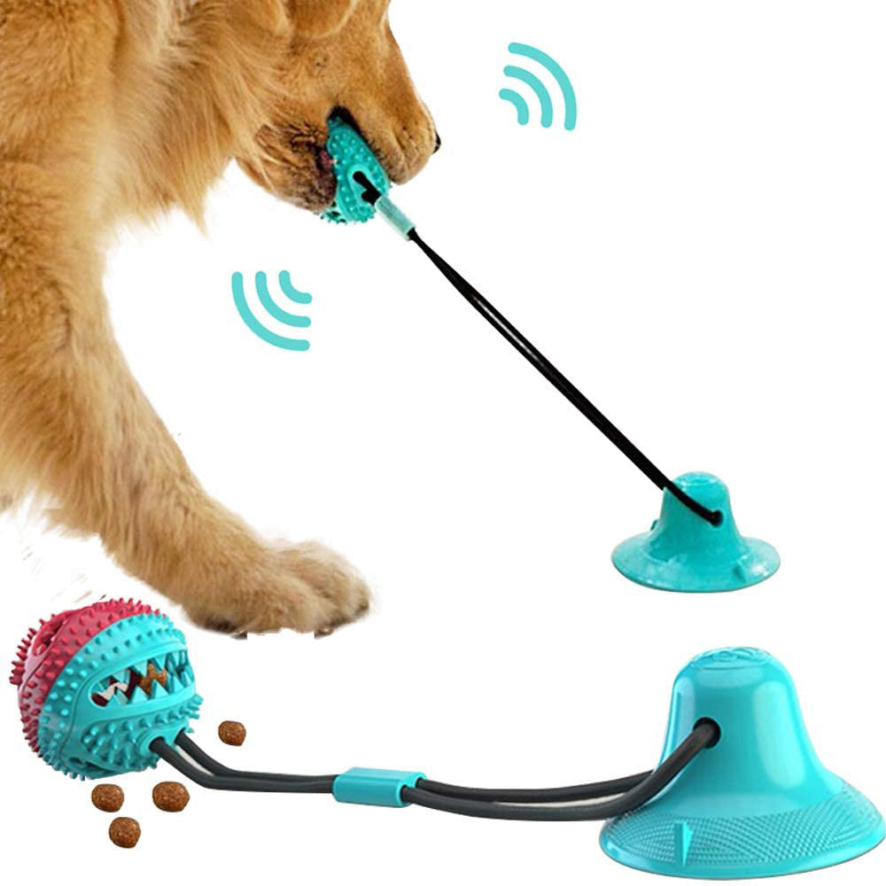 Silicon Suction Cup with Interactive Ball Toy For Pet Playing & Chewing