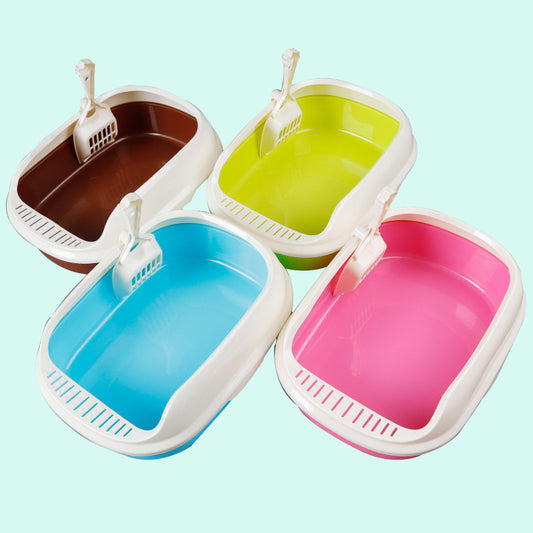 High-side Polyester Small Litter Box With Shovel