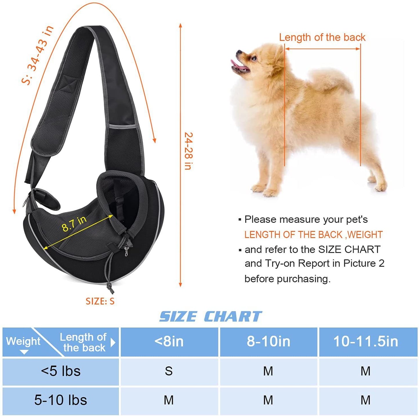 Portable Crossbody Pets Bag